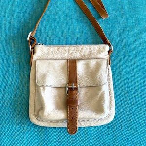 Roots Sand Leather Crossbody Bag